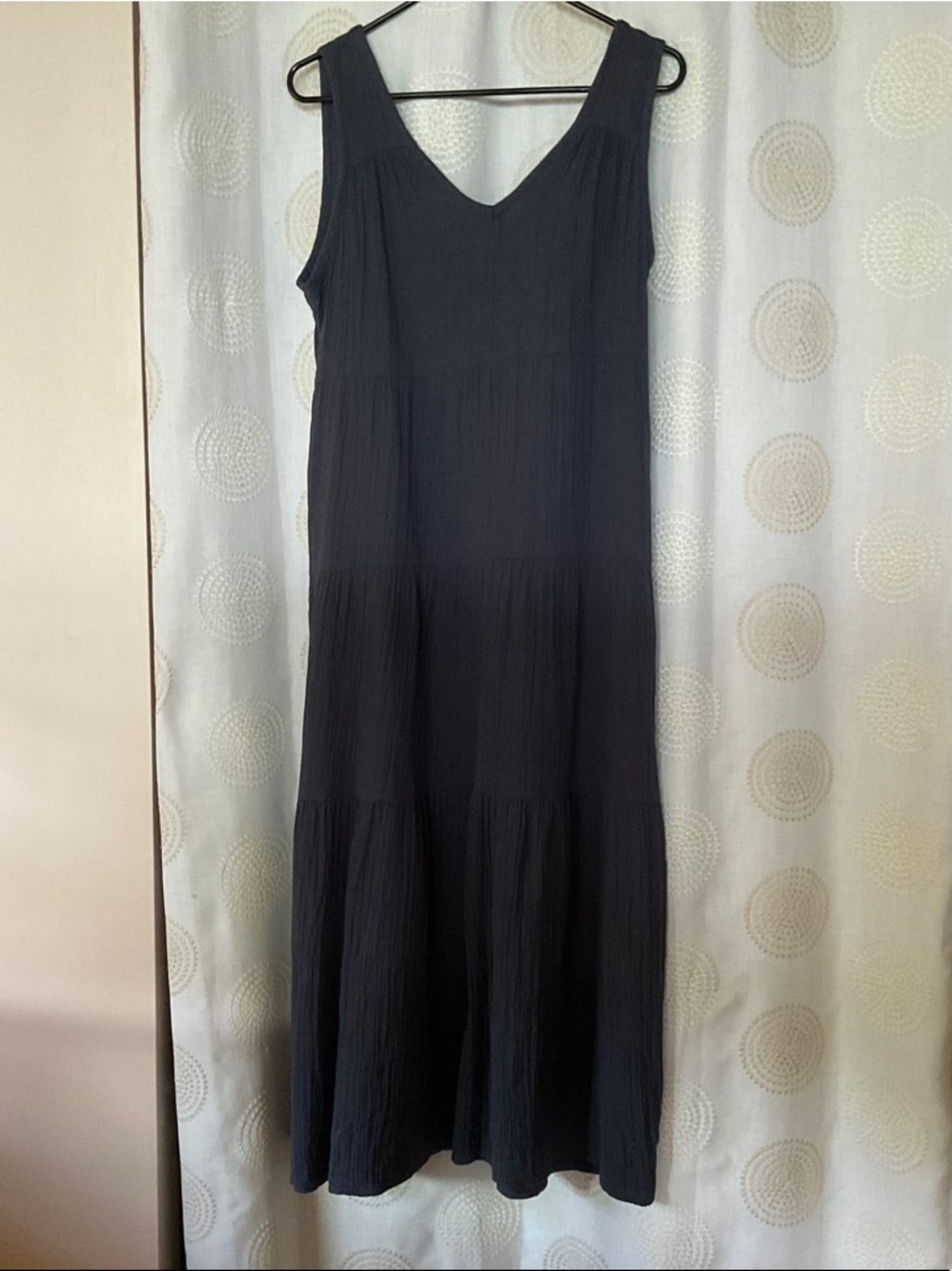 Quince Organic Gauze Tierd Maxi Dress Size Small